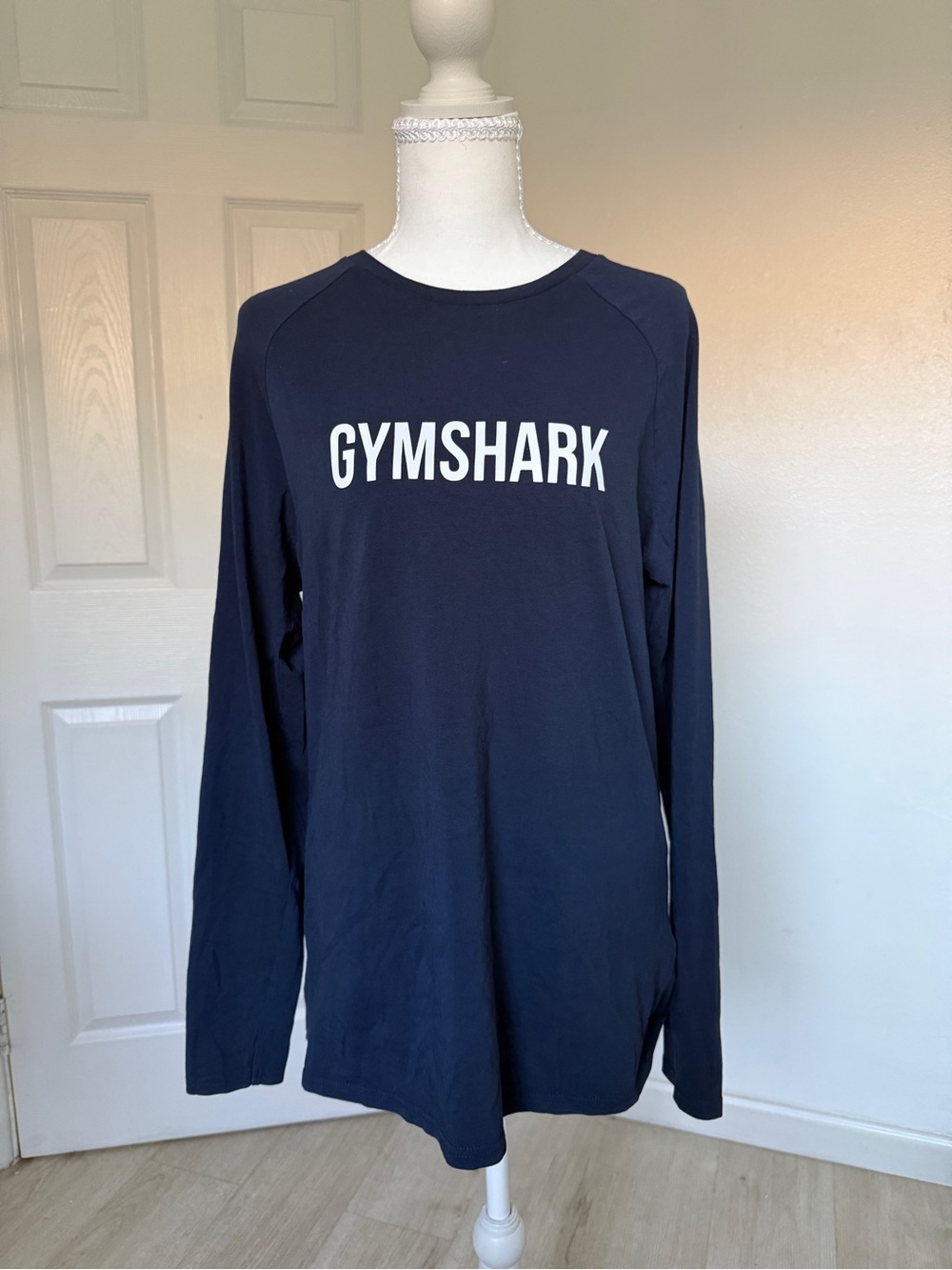 Gymshark Legacy Logo Long Sleeve T Shirt Men’s Medium Black Training Gym